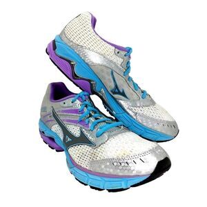 Mizuno Wave Inspire 9 Women's Pre-owned Gray/Blue Running Sneakers - sz. 10